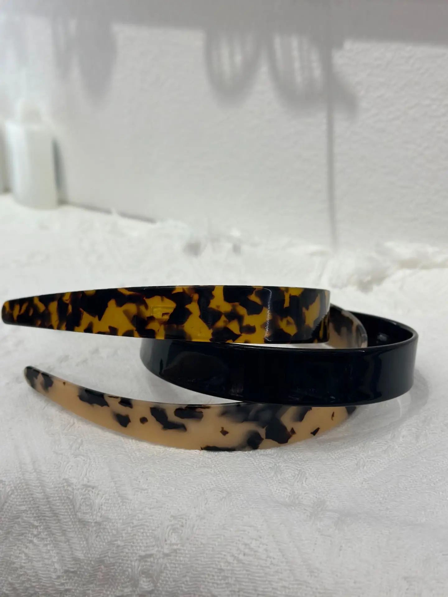Retro Wide-Brimmed Acetate Headband Women New Summer Hair Fixer Face Wash Hair Band Fashion High Sense Hairhoop Hair Ornaments