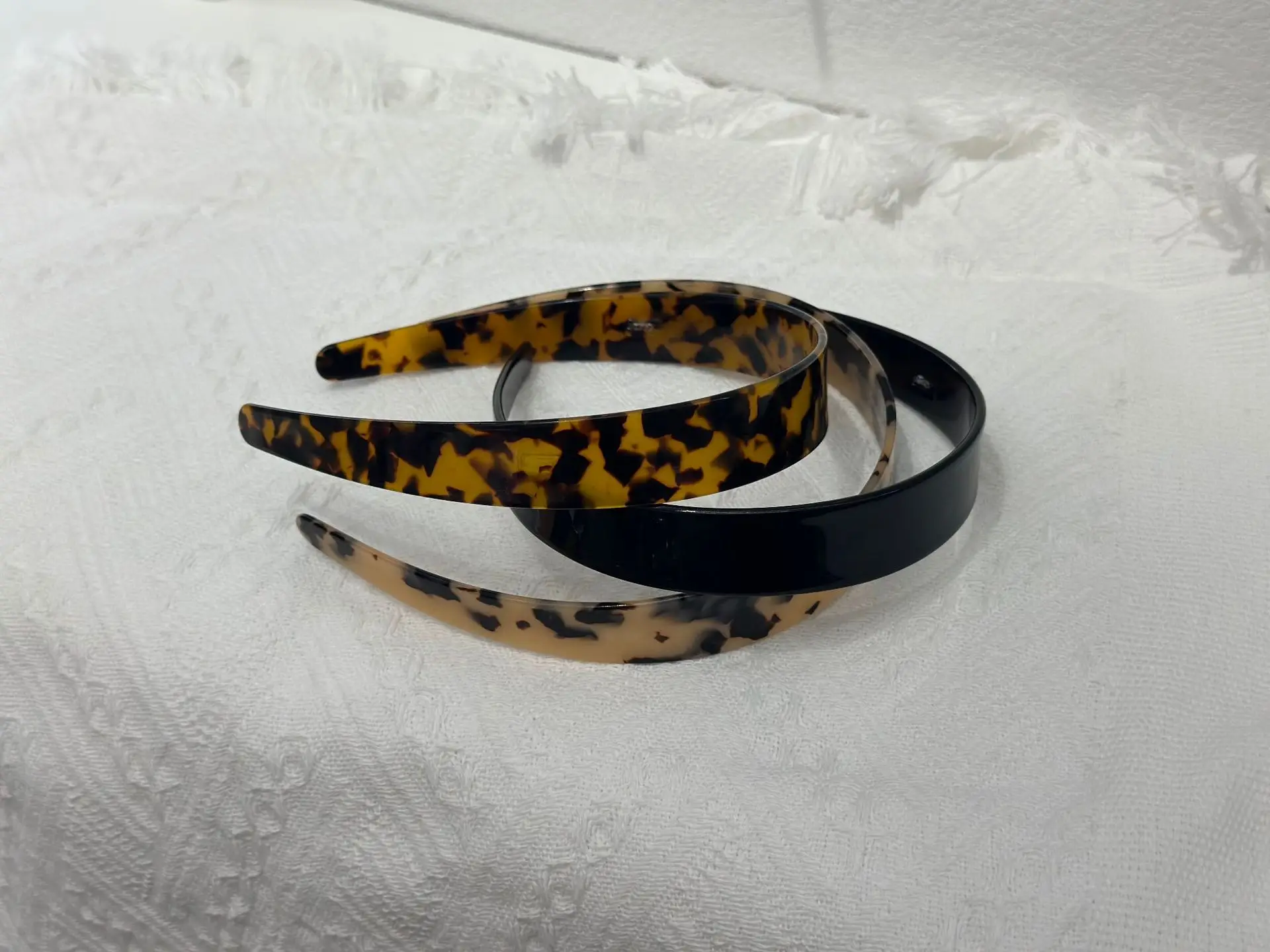 Retro Wide-Brimmed Acetate Headband Women New Summer Hair Fixer Face Wash Hair Band Fashion High Sense Hairhoop Hair Ornaments