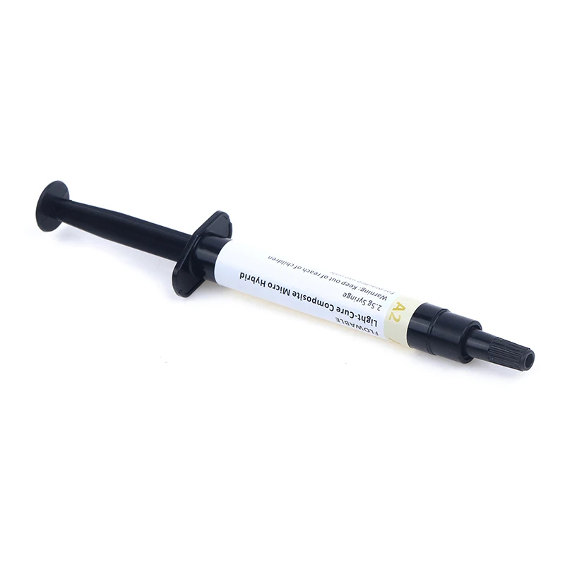 Dental Composite Resin Flowable Light Curing A2 2.5g Refill Syringe Delivery Tips Etch Gel Adhesive Bonding