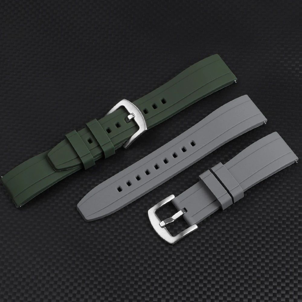 Universal Watrproof Rubber Strap for Rolex 20mm 22mm for Armani for Omega Wristbelt Sport Silicone Watch Band for Seiko Bracelet