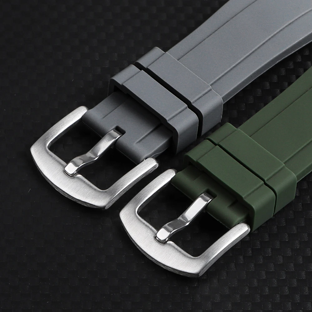 Universal Watrproof Rubber Strap for Rolex 20mm 22mm for Armani for Omega Wristbelt Sport Silicone Watch Band for Seiko Bracelet