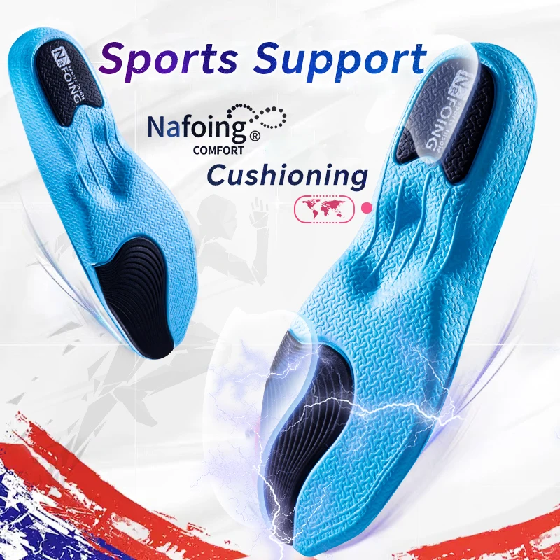 Orthopedic Insoles for Flat Foot Feet Arch Support Plantar Fasciitis Medical Running Insoles EVA High Elastic Insoles for Shoes