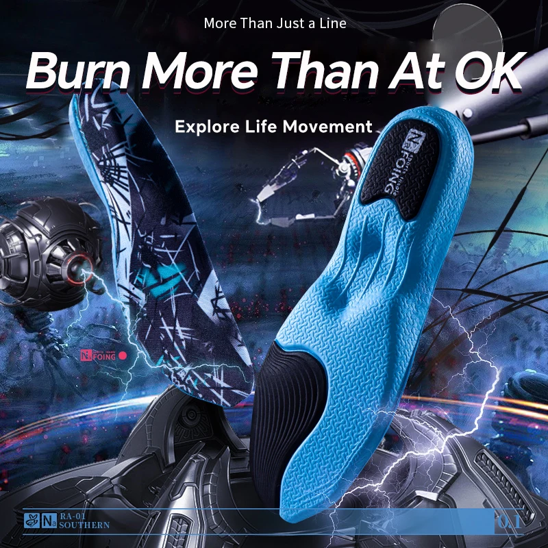 Orthopedic Insoles for Flat Foot Feet Arch Support Plantar Fasciitis Medical Running Insoles EVA High Elastic Insoles for Shoes