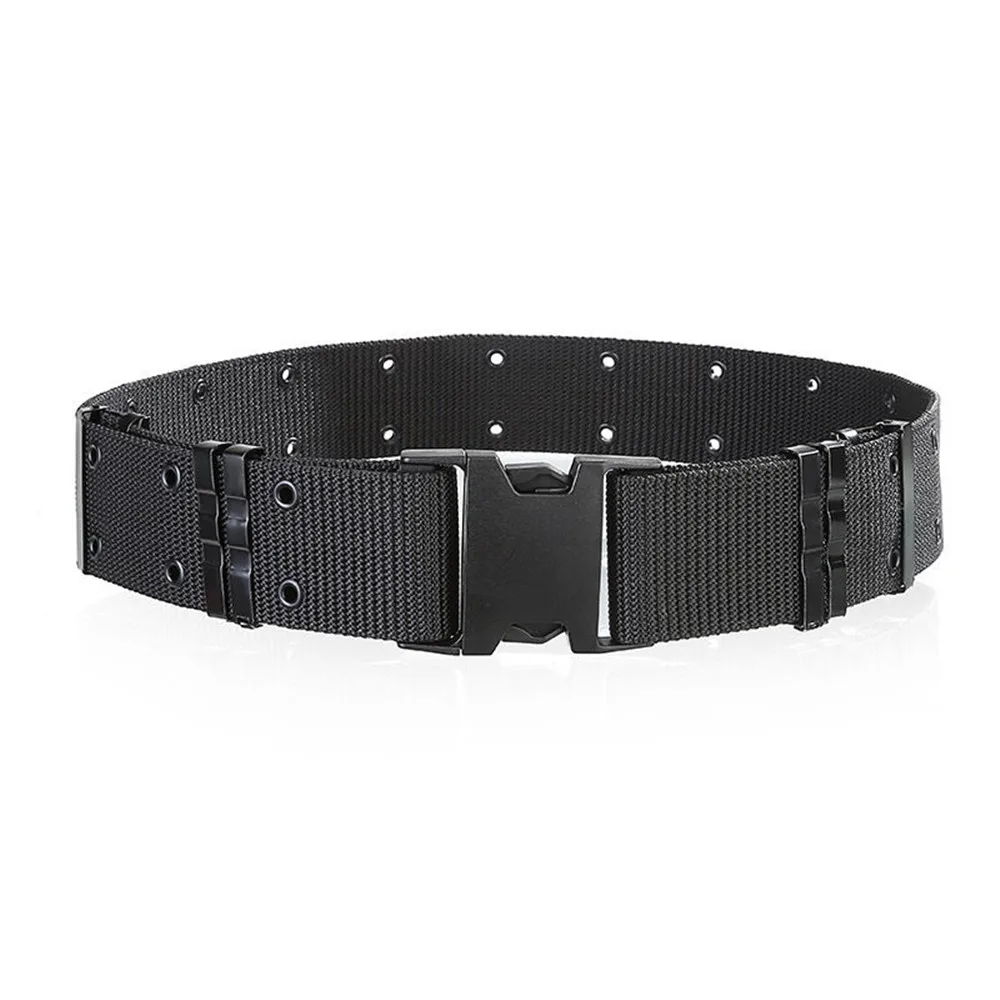 Wide Army Belt Tactical Military Nylon Waist Belts Quick Release Hunting Training Strong Metal BuckleOutdoor Sports Waistband
