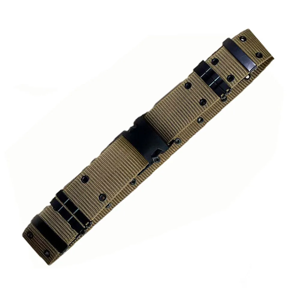 Wide Army Belt Tactical Military Nylon Waist Belts Quick Release Hunting Training Strong Metal BuckleOutdoor Sports Waistband