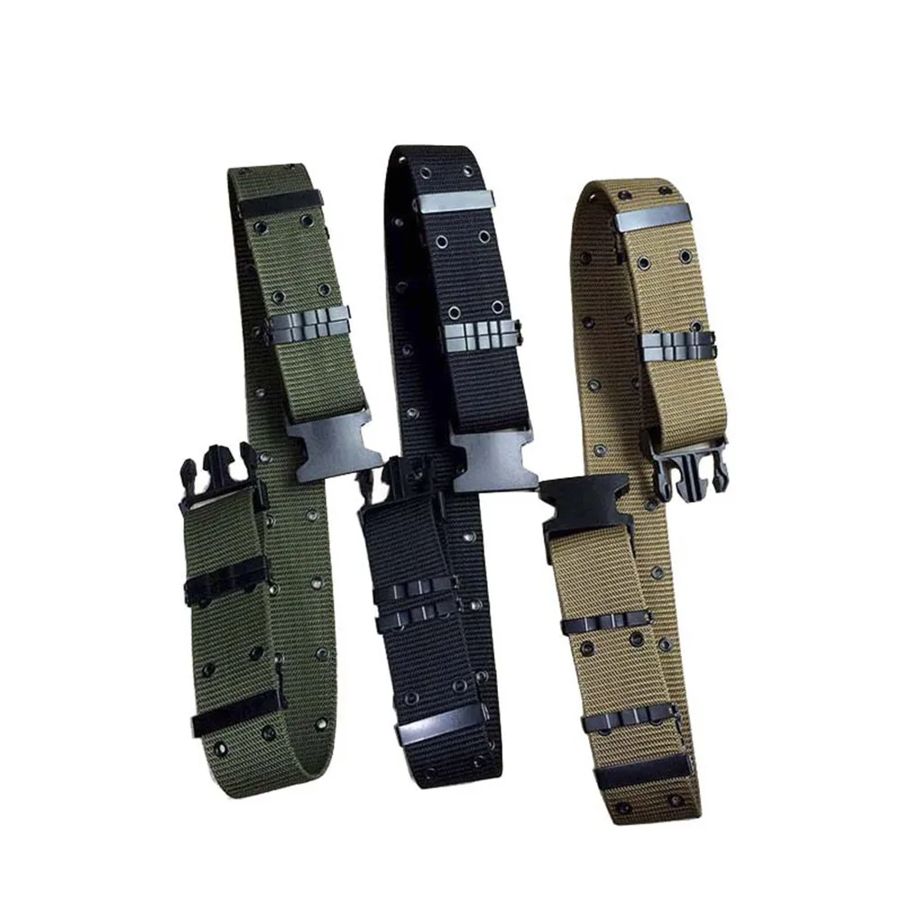 Wide Army Belt Tactical Military Nylon Waist Belts Quick Release Hunting Training Strong Metal BuckleOutdoor Sports Waistband