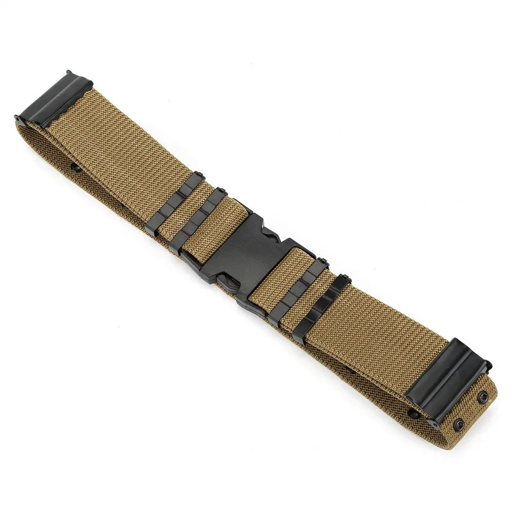 Wide Army Belt Tactical Military Nylon Waist Belts Quick Release Hunting Training Strong Metal BuckleOutdoor Sports Waistband