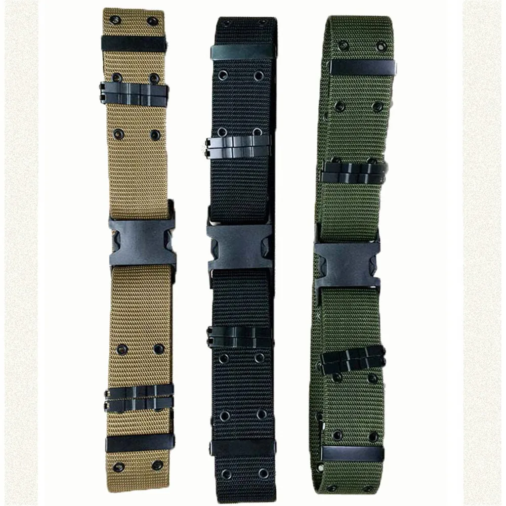 Wide Army Belt Tactical Military Nylon Waist Belts Quick Release Hunting Training Strong Metal BuckleOutdoor Sports Waistband
