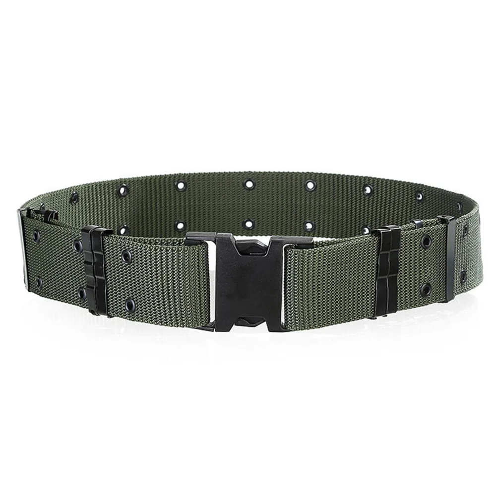 Wide Army Belt Tactical Military Nylon Waist Belts Quick Release Hunting Training Strong Metal BuckleOutdoor Sports Waistband