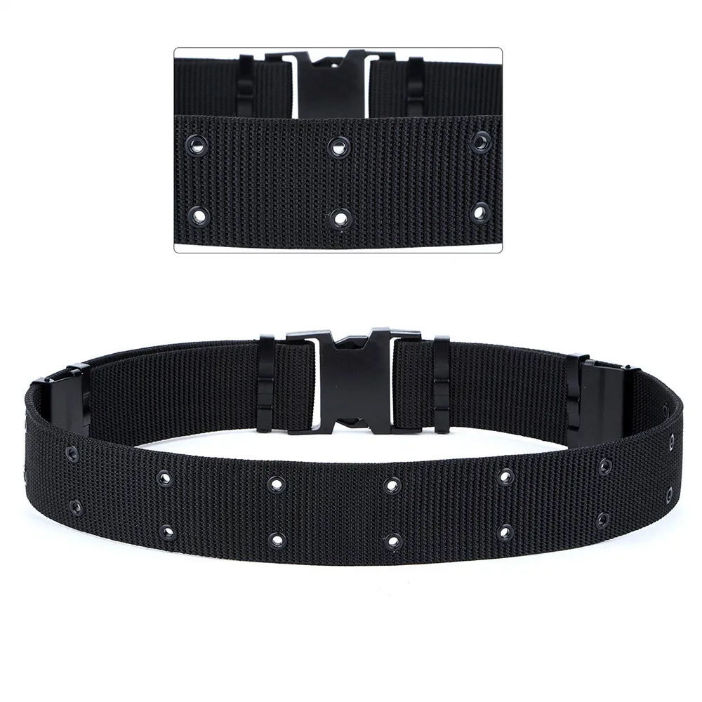 Wide Army Belt Tactical Military Nylon Waist Belts Quick Release Hunting Training Strong Metal BuckleOutdoor Sports Waistband