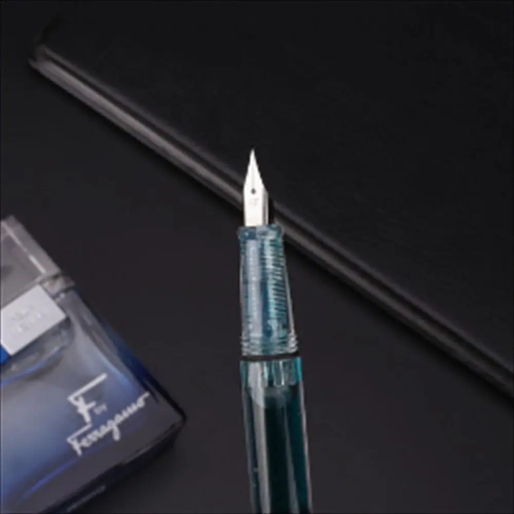 Student Office Business 0.38mm Transparent EF Nib Piston Fountain Pen Ink Pens Fountain Pen Writing Pen