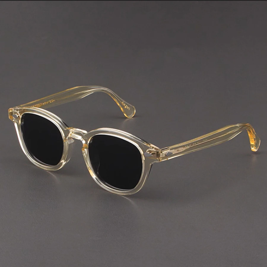 Polarized Sunglasses Men Lemtosh Johnny Depp Brand Sun Glasses Lens Woman Luxury Vintage Acetate Driver's Shade