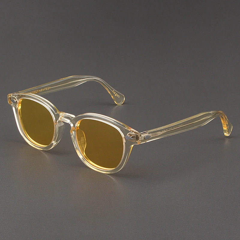 Polarized Sunglasses Men Lemtosh Johnny Depp Brand Sun Glasses Lens Woman Luxury Vintage Acetate Driver's Shade