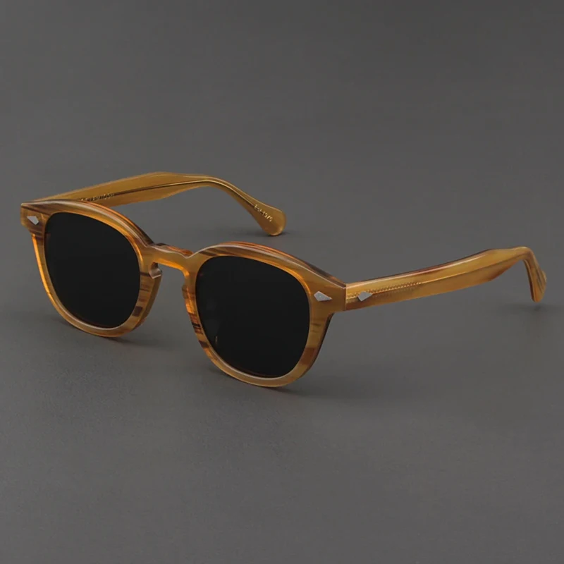 Polarized Sunglasses Men Lemtosh Johnny Depp Brand Sun Glasses Lens Woman Luxury Vintage Acetate Driver's Shade