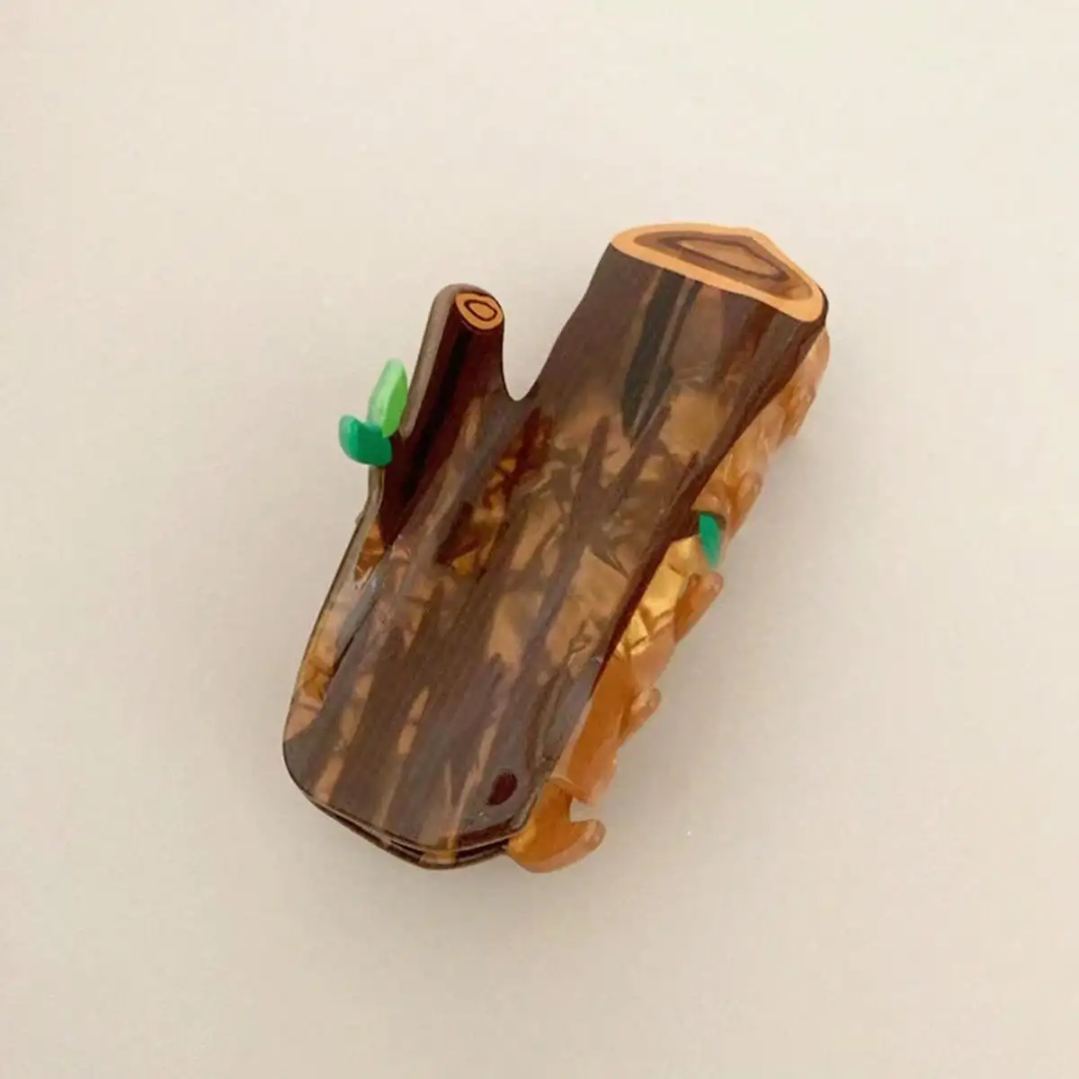 1/2pcs Brown Autumn Animal Series Hair Grab Acrylic Gripper Sweet Back Hair Clip Super Cute Hairpin Shark Clip