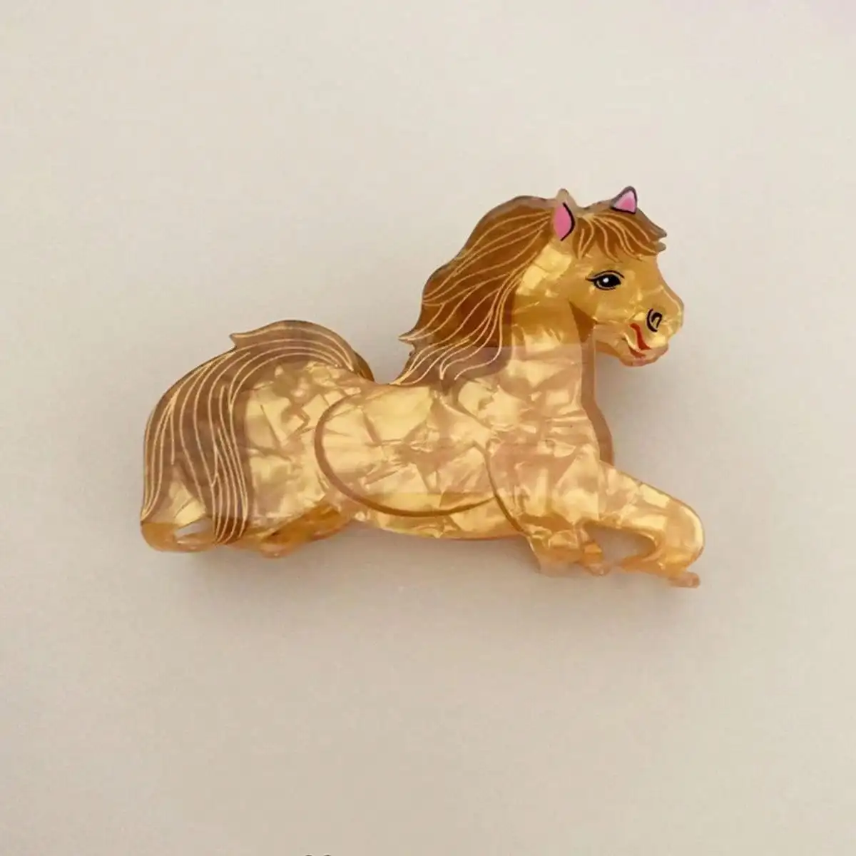 1/2pcs Brown Autumn Animal Series Hair Grab Acrylic Gripper Sweet Back Hair Clip Super Cute Hairpin Shark Clip