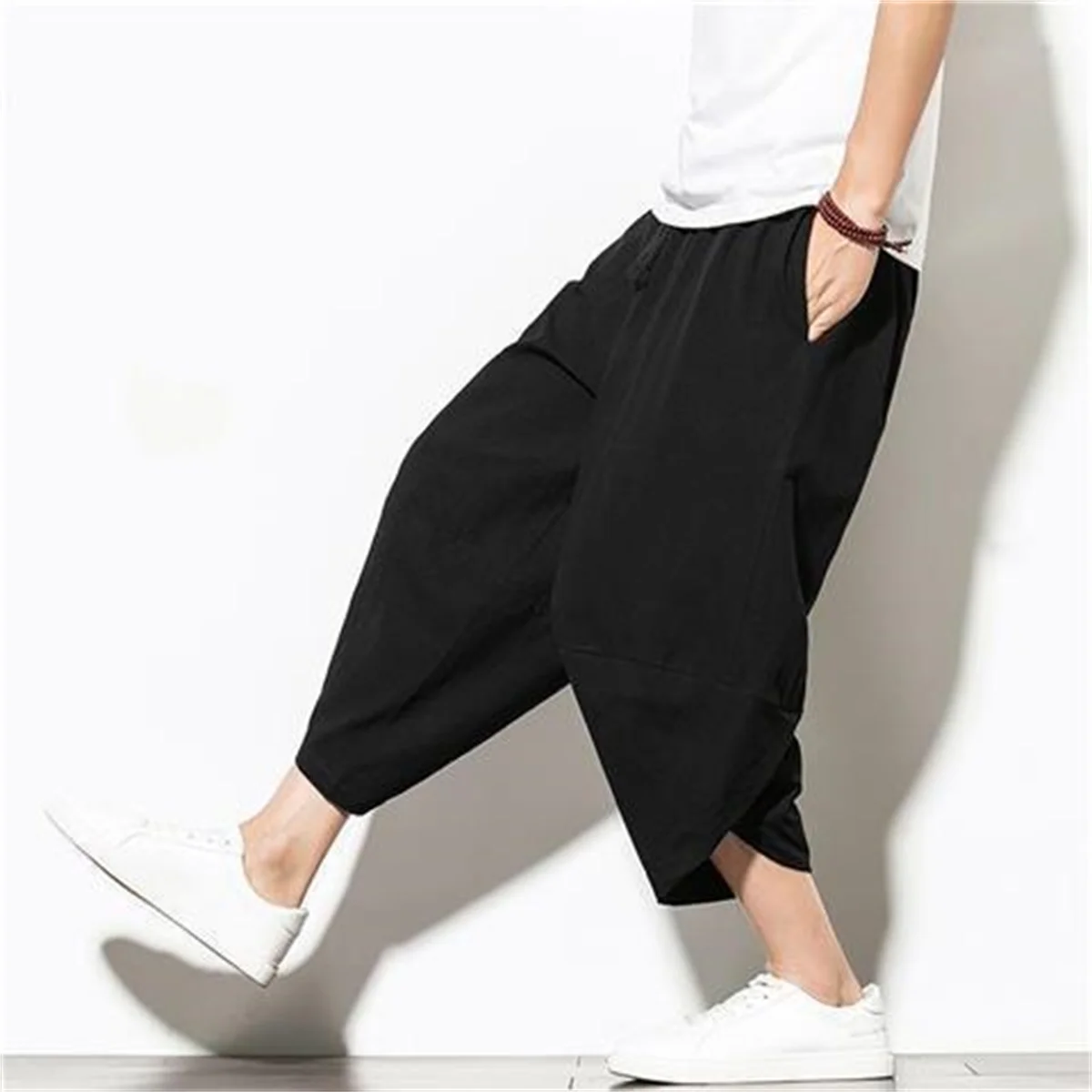 Streetwear Cross Pants Men’s Harajuku Casual Harem Pants Male Baggy High Quality Jogger Sweatpants Woman Large Size Summer Men