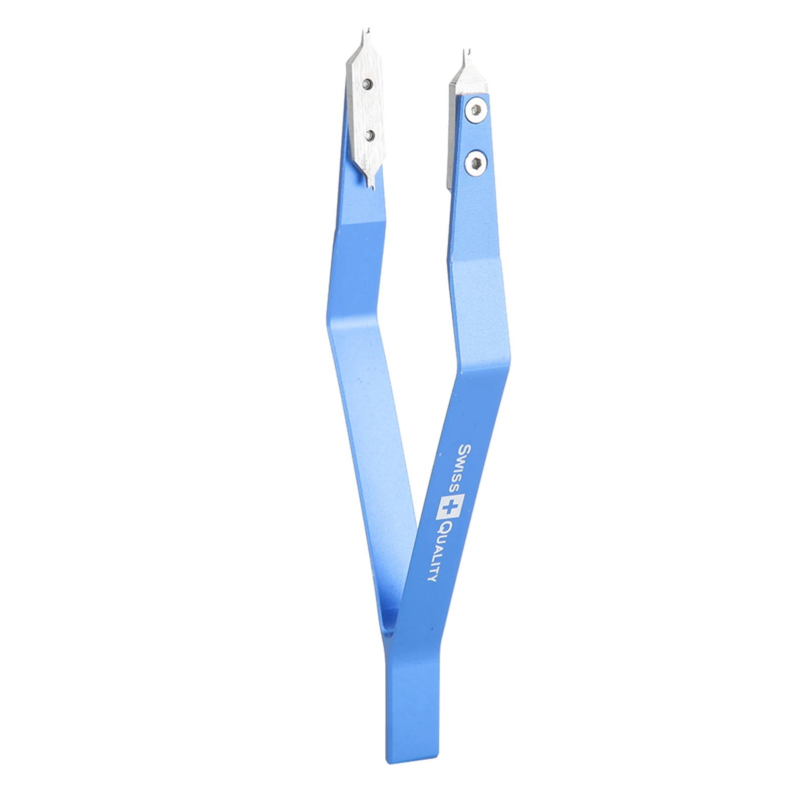 Spring Tweezers V Shape Metal Spring Tweezers Watch Band Removing Watch Repairing Tool (Blue) Watch Repairing Tool