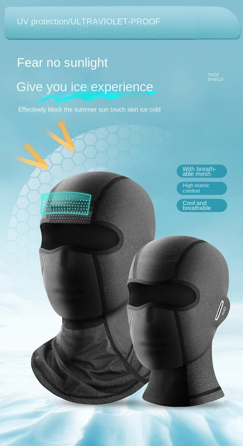 Motorcycle Riding Headwear Sun UV Protection For The Face Summer Breathable Full Face Mask Balaclava Moto Biker Cycling Mask