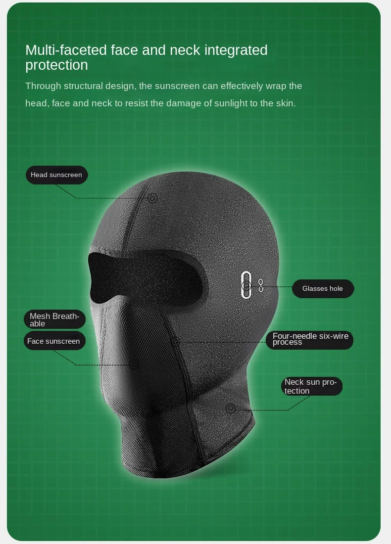 Motorcycle Riding Headwear Sun UV Protection For The Face Summer Breathable Full Face Mask Balaclava Moto Biker Cycling Mask