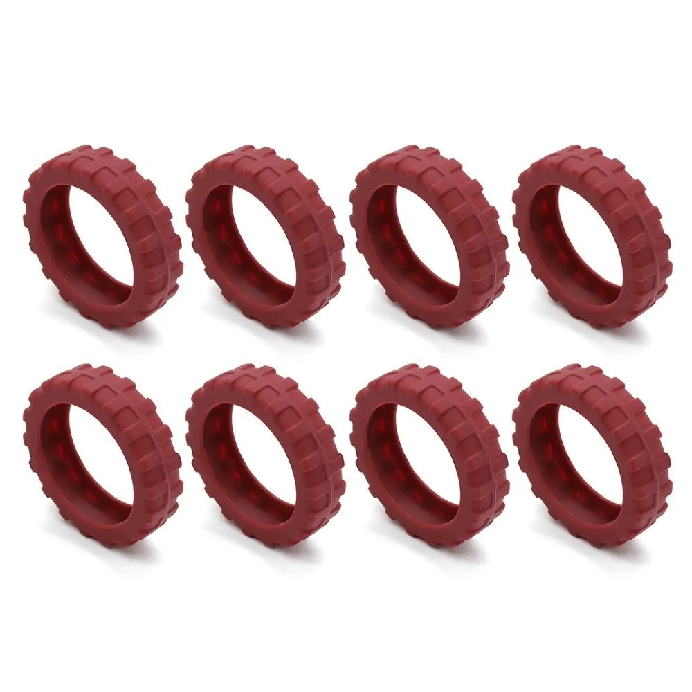 8PCS/Set Suitcase Parts Axles Travel Luggage Caster Shoes Silicone with Silent Sound Luggage Wheels Protector Reduce Noise