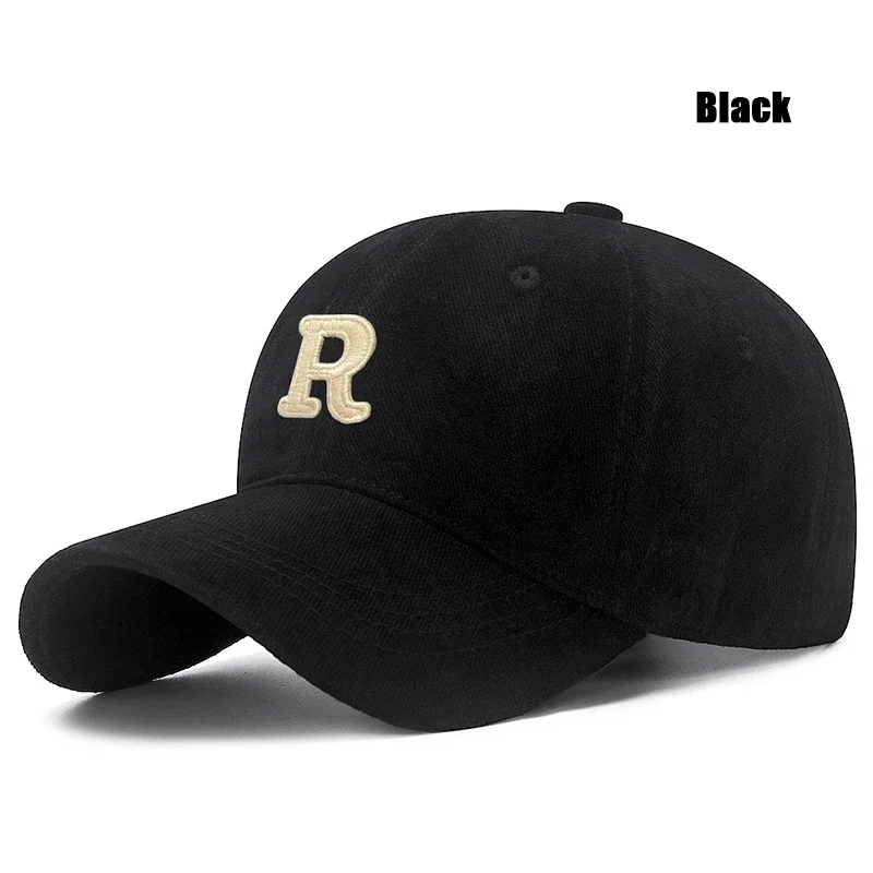 New Unisex Korean Version Big Head Circumference Three-Dimensional R Letter Cotton Thorn 3Dimensional Embroidered Baseball Cap