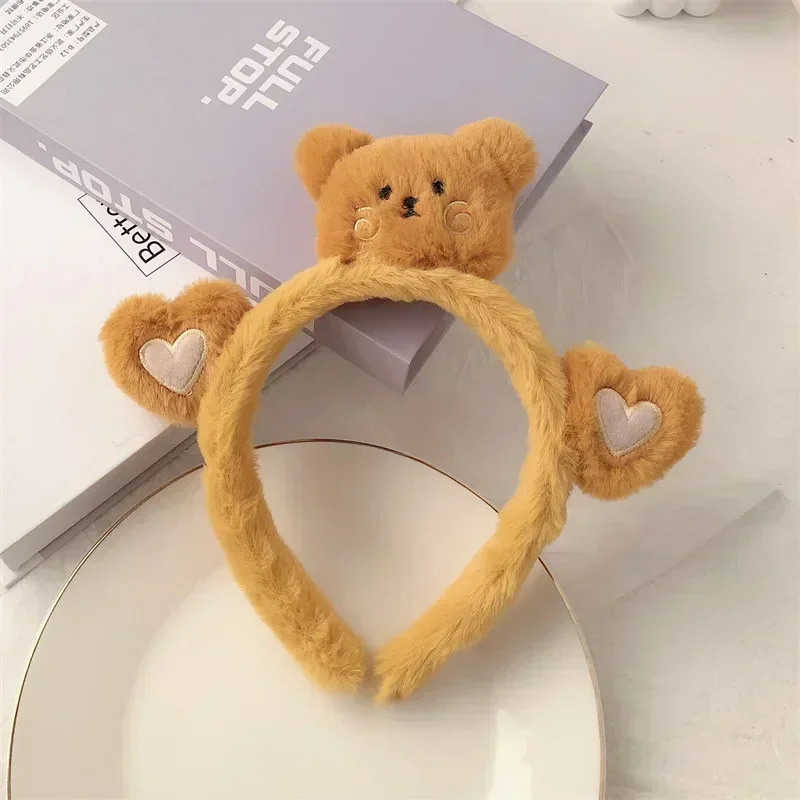 Disney Cartoon Winnie the Pooh Headband Girls Suelly Plush Ears Hair Bands Baby Eeyore Headwear Kid Fall Winter Hair Accessories