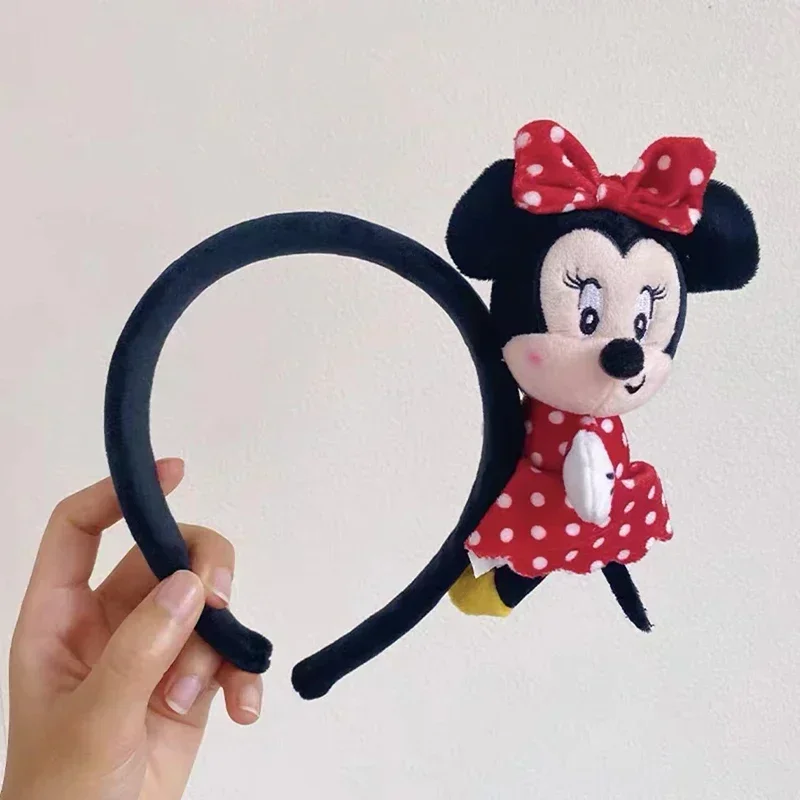 Disney Cartoon Winnie the Pooh Headband Girls Suelly Plush Ears Hair Bands Baby Eeyore Headwear Kid Fall Winter Hair Accessories