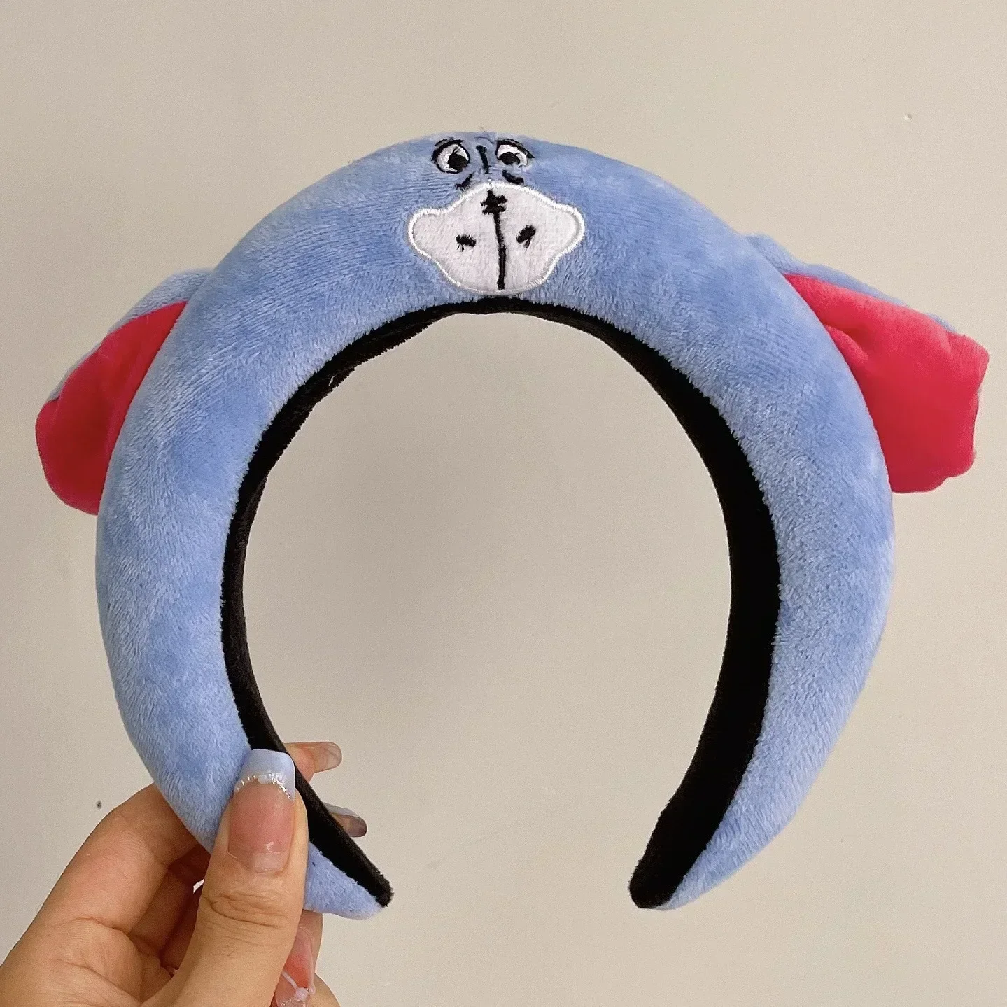 Disney Cartoon Winnie the Pooh Headband Girls Suelly Plush Ears Hair Bands Baby Eeyore Headwear Kid Fall Winter Hair Accessories