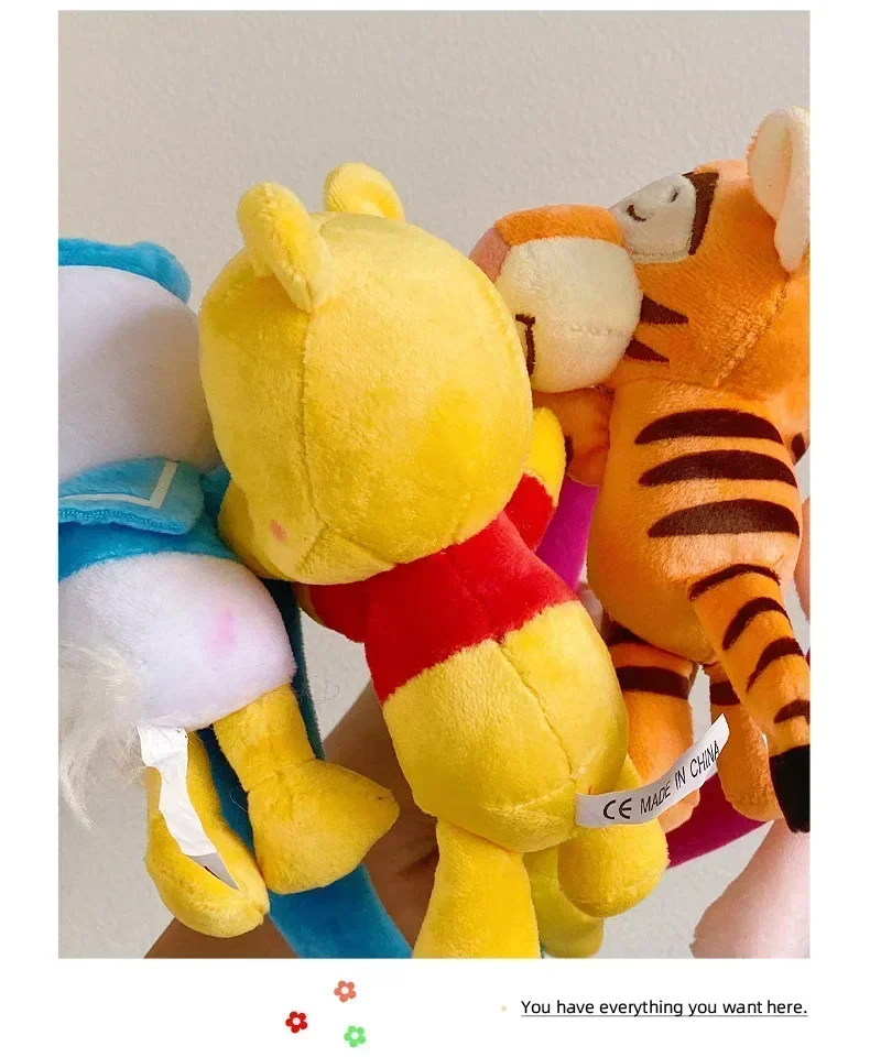 Disney Cartoon Winnie the Pooh Headband Girls Suelly Plush Ears Hair Bands Baby Eeyore Headwear Kid Fall Winter Hair Accessories