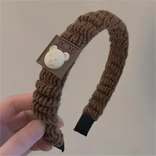 Disney Cartoon Winnie the Pooh Headband Girls Suelly Plush Ears Hair Bands Baby Eeyore Headwear Kid Fall Winter Hair Accessories