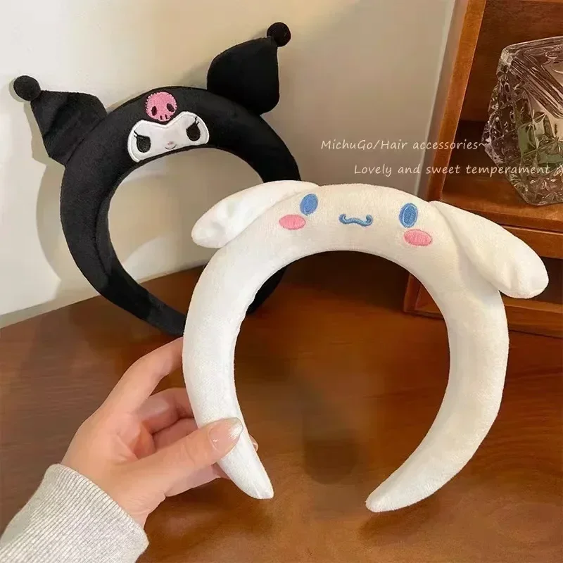 Disney Cartoon Winnie the Pooh Headband Girls Suelly Plush Ears Hair Bands Baby Eeyore Headwear Kid Fall Winter Hair Accessories