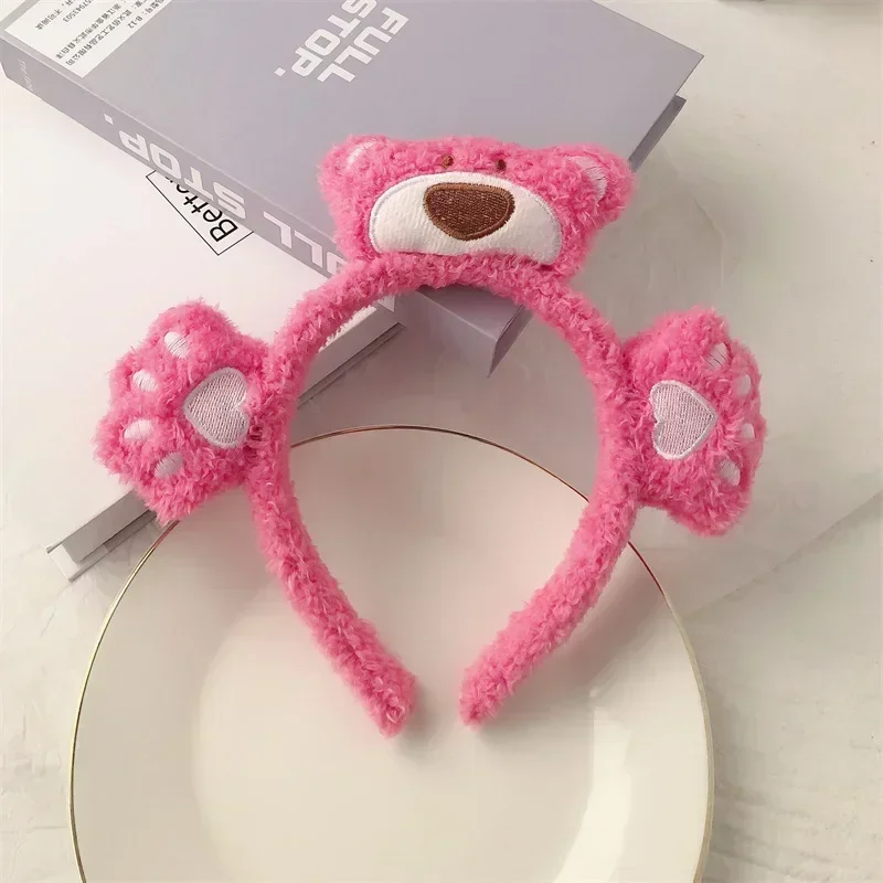 Disney Cartoon Winnie the Pooh Headband Girls Suelly Plush Ears Hair Bands Baby Eeyore Headwear Kid Fall Winter Hair Accessories