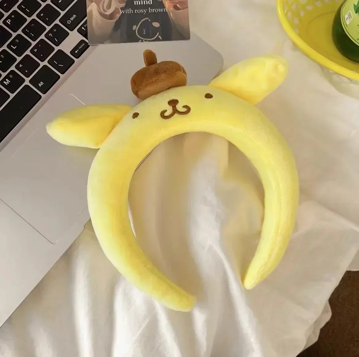 Disney Cartoon Winnie the Pooh Headband Girls Suelly Plush Ears Hair Bands Baby Eeyore Headwear Kid Fall Winter Hair Accessories
