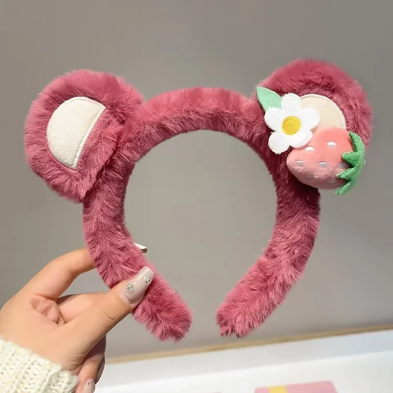 Disney Cartoon Winnie the Pooh Headband Girls Suelly Plush Ears Hair Bands Baby Eeyore Headwear Kid Fall Winter Hair Accessories
