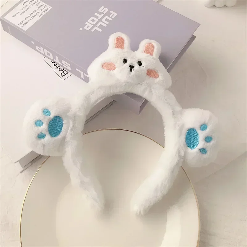 Disney Cartoon Winnie the Pooh Headband Girls Suelly Plush Ears Hair Bands Baby Eeyore Headwear Kid Fall Winter Hair Accessories