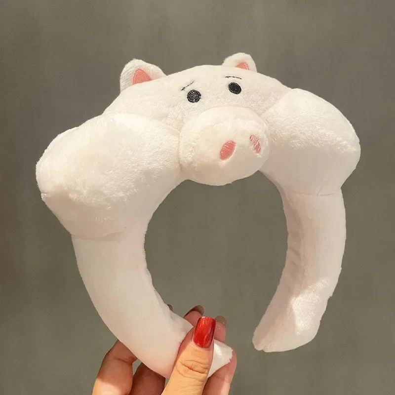 Disney Cartoon Winnie the Pooh Headband Girls Suelly Plush Ears Hair Bands Baby Eeyore Headwear Kid Fall Winter Hair Accessories
