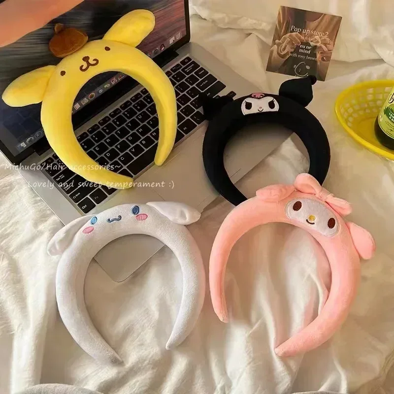 Disney Cartoon Winnie the Pooh Headband Girls Suelly Plush Ears Hair Bands Baby Eeyore Headwear Kid Fall Winter Hair Accessories