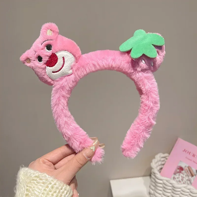 Disney Cartoon Winnie the Pooh Headband Girls Suelly Plush Ears Hair Bands Baby Eeyore Headwear Kid Fall Winter Hair Accessories
