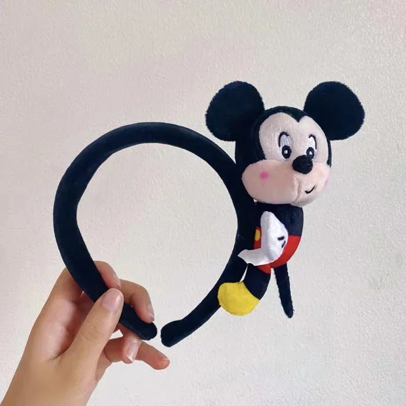 Disney Cartoon Winnie the Pooh Headband Girls Suelly Plush Ears Hair Bands Baby Eeyore Headwear Kid Fall Winter Hair Accessories