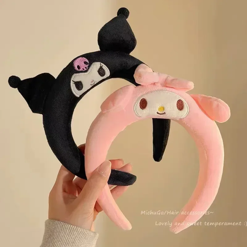 Disney Cartoon Winnie the Pooh Headband Girls Suelly Plush Ears Hair Bands Baby Eeyore Headwear Kid Fall Winter Hair Accessories
