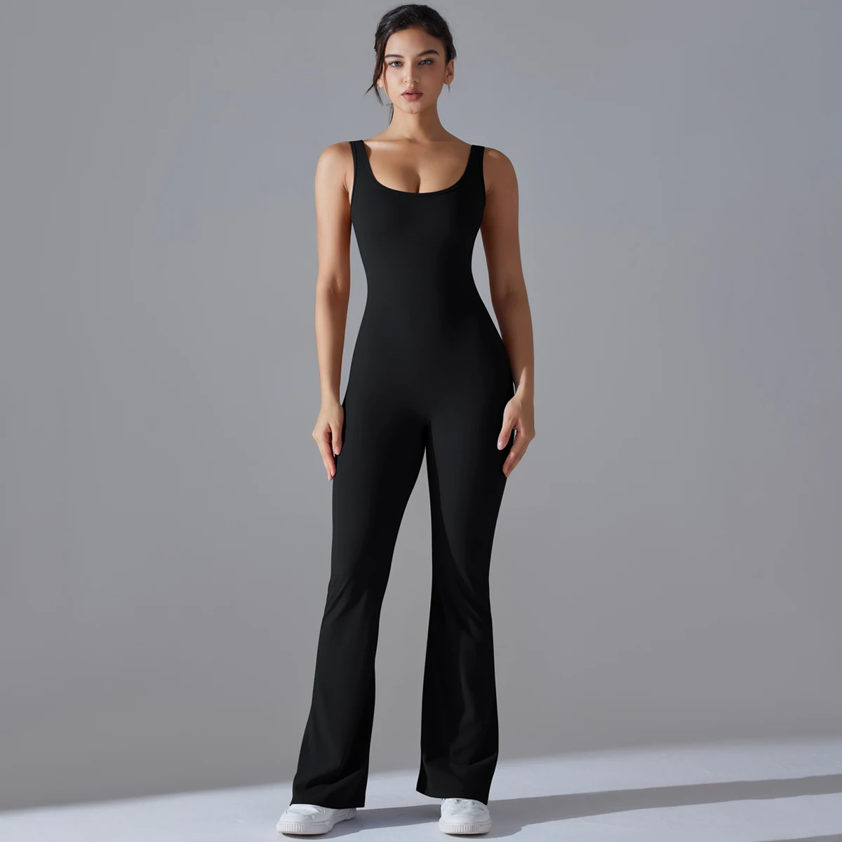 Sexy Back V Jumpsuit Gym Set Women Training Yoga Suit Sportswear Women Sports Jumpsuit Fitness Rompers Stretch Workout Bodysuits