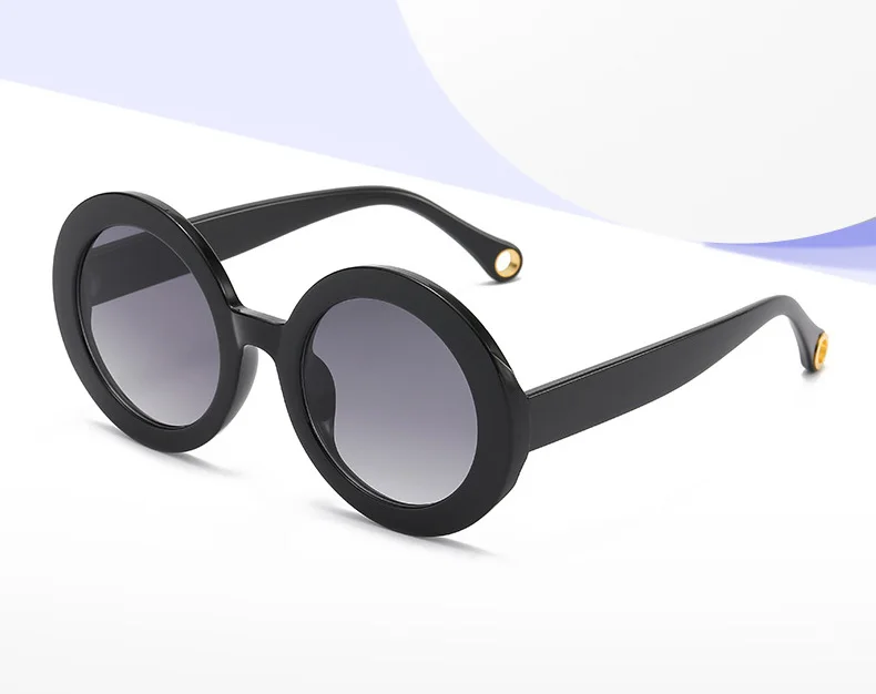 Punk Colorful Round Sunglasses New Women Men Fashion Gradient Sun Glasses Female Brand Designer Candy Color Eyewear Shades UV400