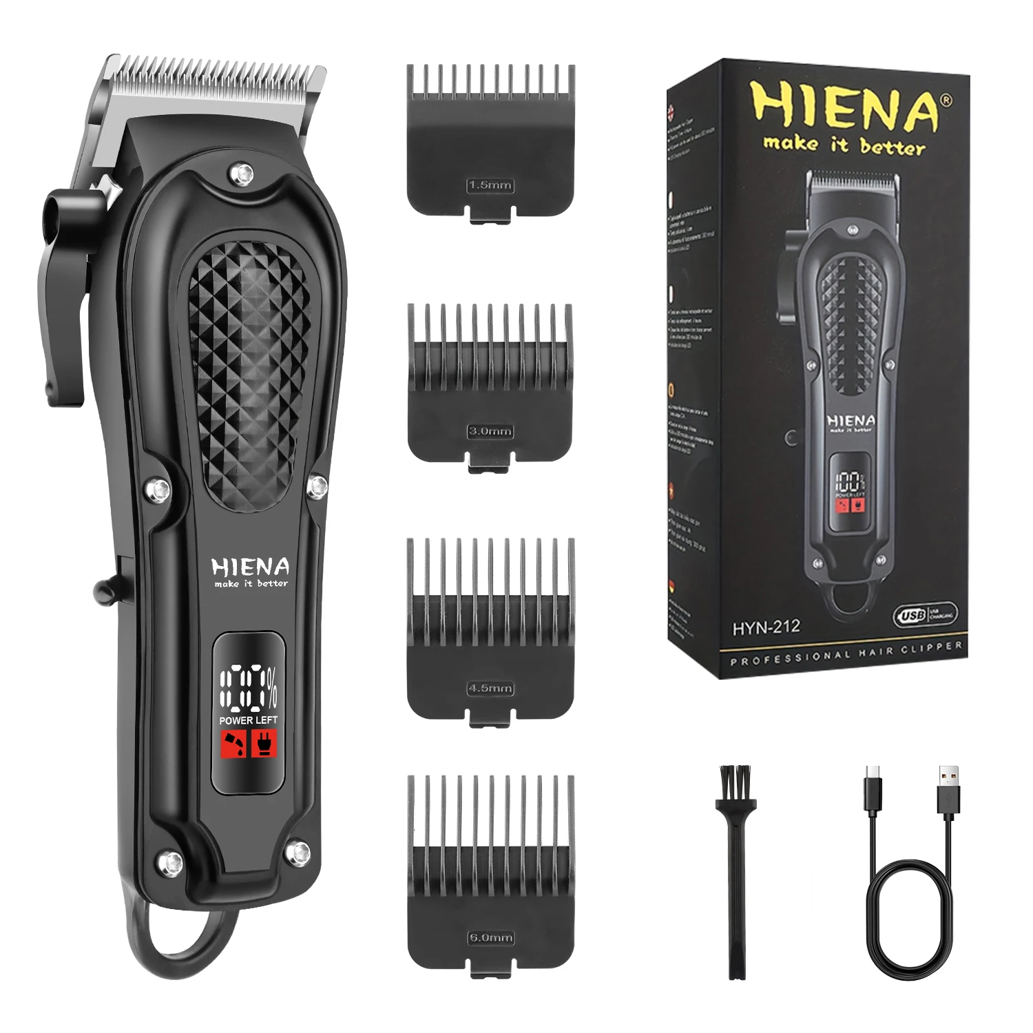 HIENA Hair Clipper Shaver Professional Electric Scissors Push Barber Shop Hair Trimmers Hair Cutting Machine Trimmer for Men