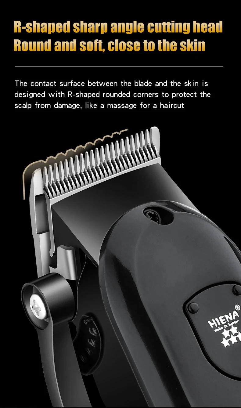 HIENA Hair Clipper Shaver Professional Electric Scissors Push Barber Shop Hair Trimmers Hair Cutting Machine Trimmer for Men