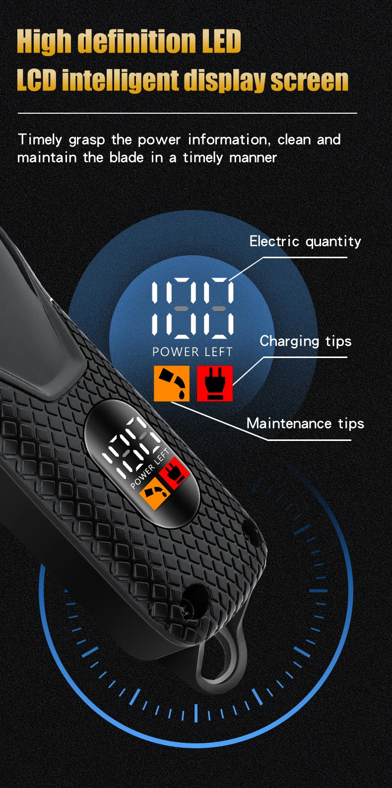 HIENA Hair Clipper Shaver Professional Electric Scissors Push Barber Shop Hair Trimmers Hair Cutting Machine Trimmer for Men