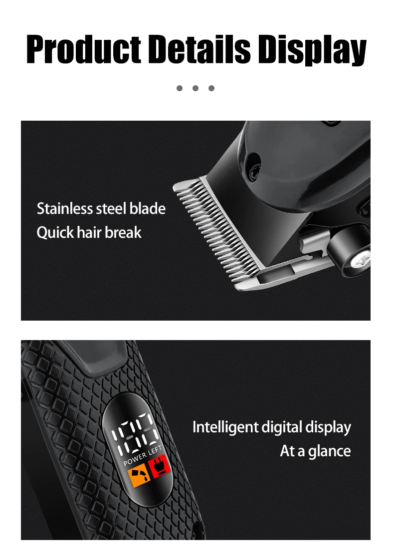 HIENA Hair Clipper Shaver Professional Electric Scissors Push Barber Shop Hair Trimmers Hair Cutting Machine Trimmer for Men