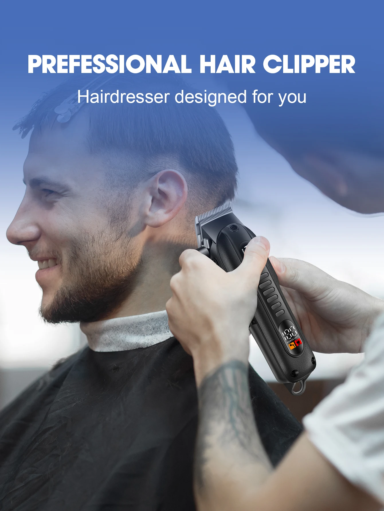 HIENA Hair Clipper Shaver Professional Electric Scissors Push Barber Shop Hair Trimmers Hair Cutting Machine Trimmer for Men