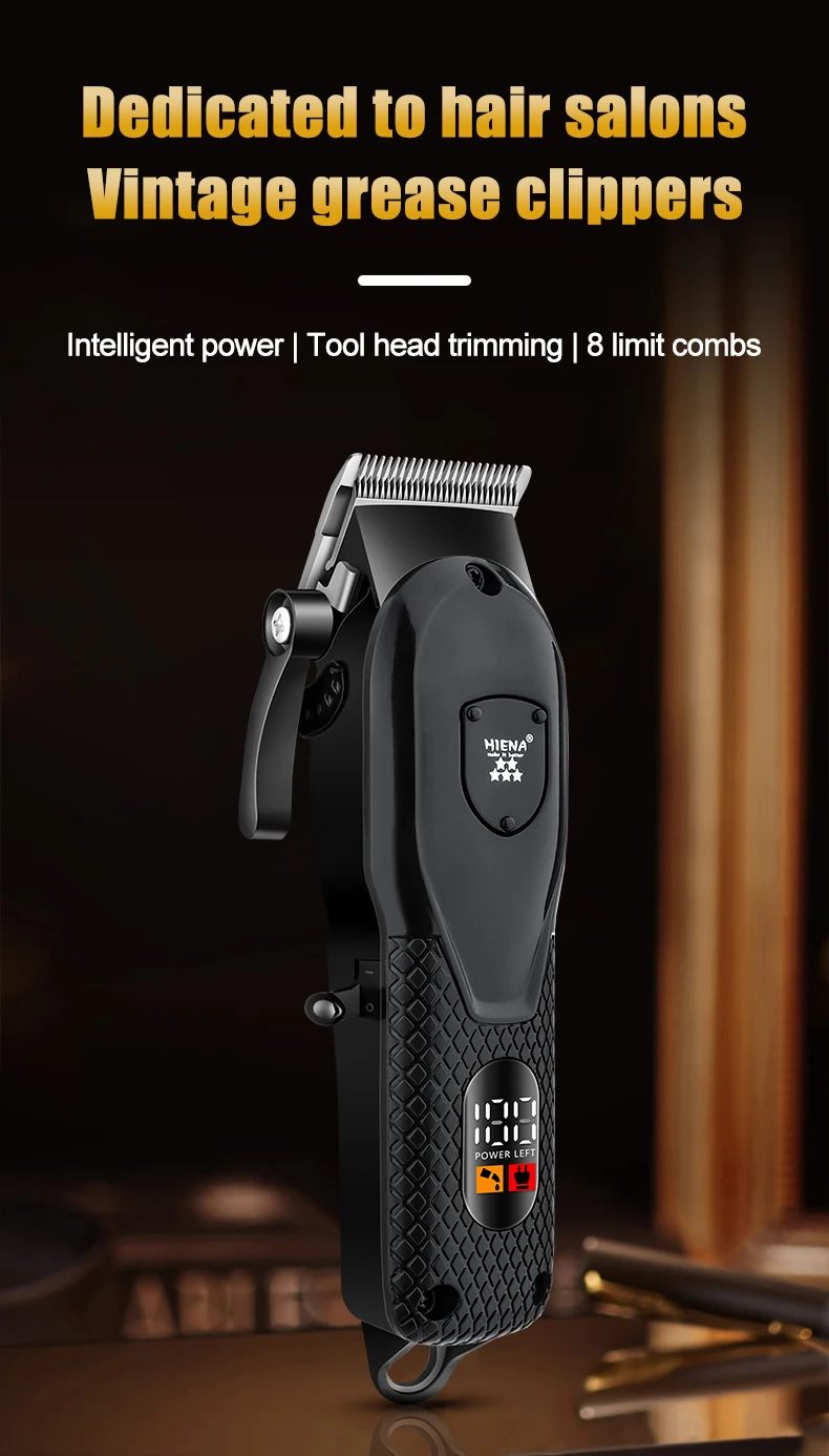 HIENA Hair Clipper Shaver Professional Electric Scissors Push Barber Shop Hair Trimmers Hair Cutting Machine Trimmer for Men