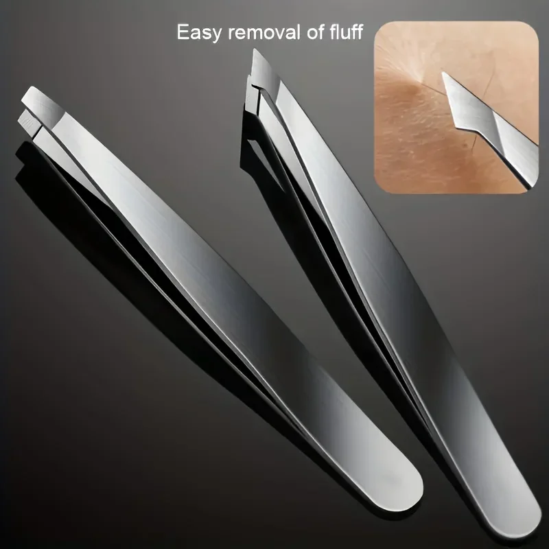Ouriner 4 pcs/set New Arrival Professional Stainless Steel Tweezer Eyebrow Face Nose Hair Clip Remover Tool Clip